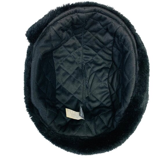 Buffalo Plaid Trapper Hat Thinsulate Insulation Winter Black Gray Checkered Flap - Picture 7 of 16